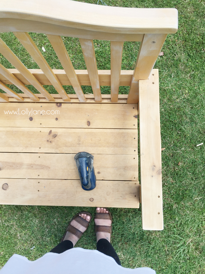 We Turned Our Baby Crib Into A Porch Swing Lolly Jane