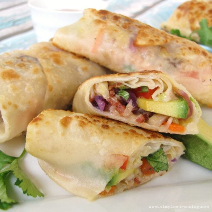 Avocado Egg Rolls recipe via Simple Acres Blog