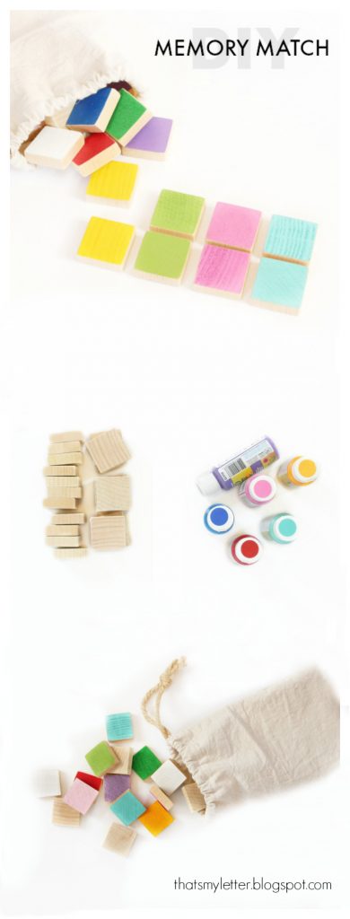 DIY wood memory match game. Easy wood craft project idea! Fun kid activity, easy kids craft idea.