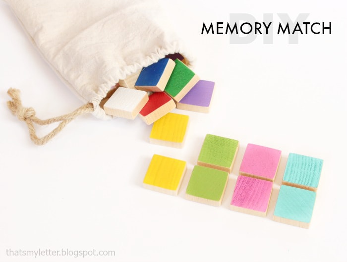 diy wood memory match game