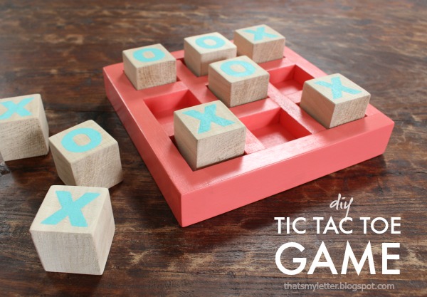 DIY wood tic tac toe game!