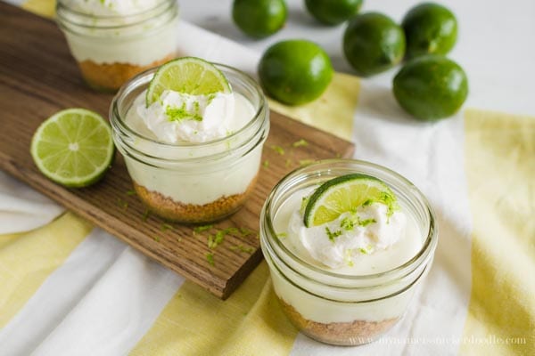 No Bake Mini Key Lime Cheesecakes