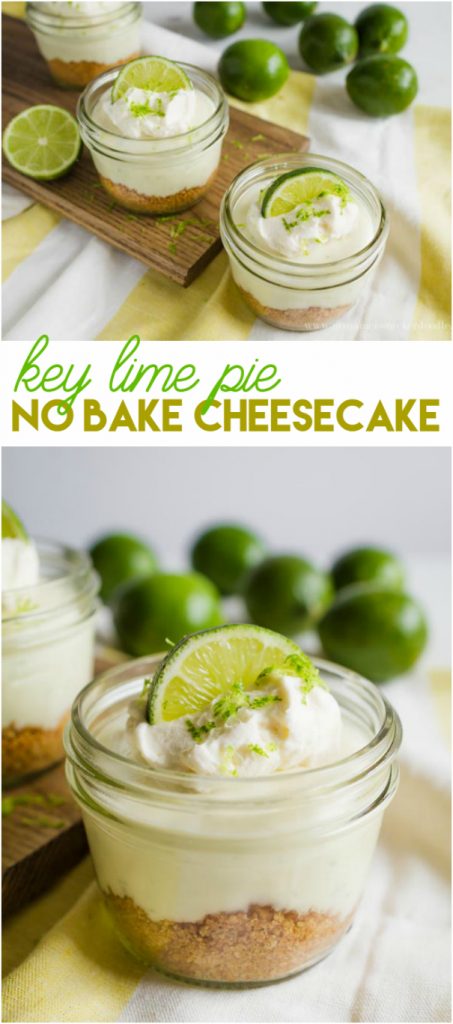 No Bake Mini Key Lime Cheesecakes - Lolly Jane