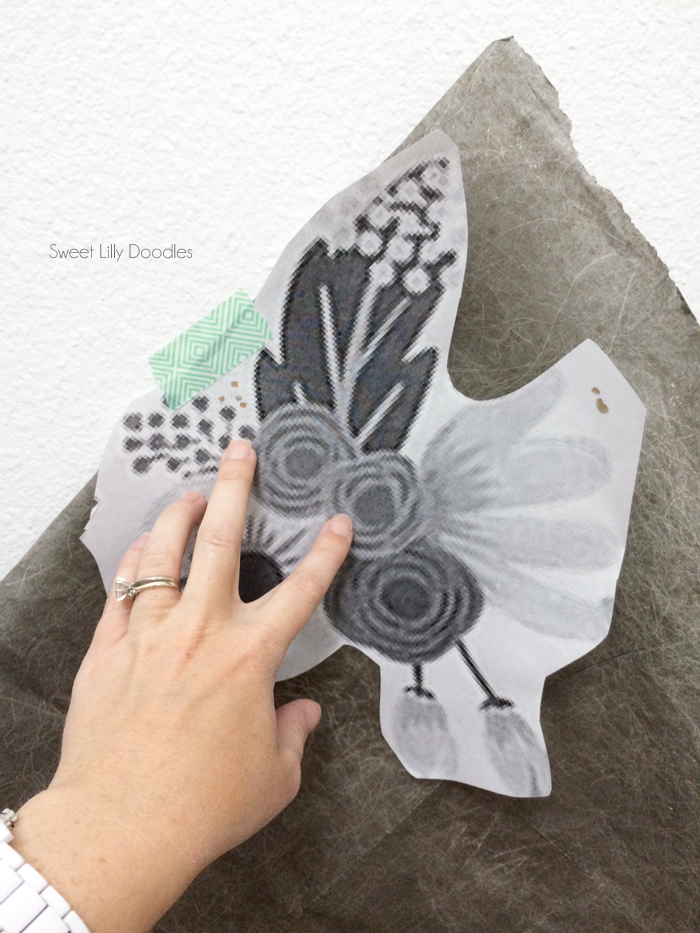 Easy Floral Painted Faux Wallpaper Tutorial via sweetlillydoodles.etsy.com