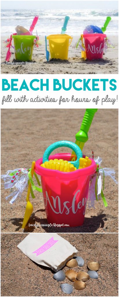 beach bucket and park pail kids activity idea - Lolly Jane