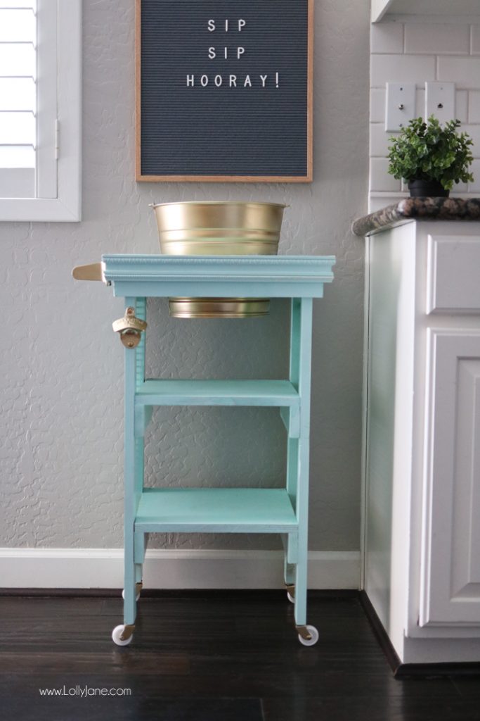DIY Beverage Station, perfect for summer entertaining or indoor gatherings!