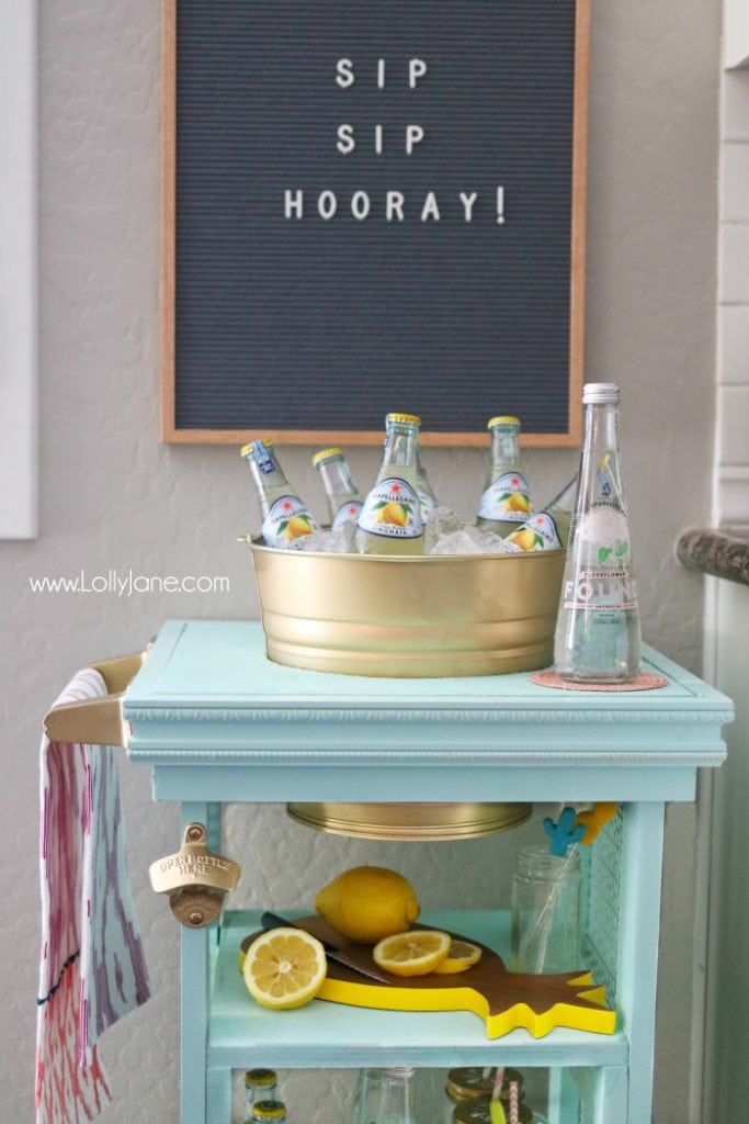 How To Build A Multi Purpose Beverage Station - Petticoat Junktion