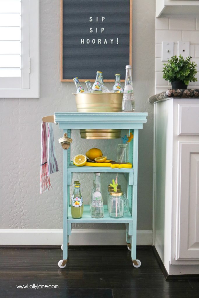 How To Build A Multi Purpose Beverage Station - Petticoat Junktion