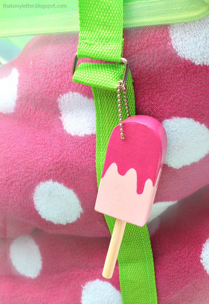 DIY Popsicle Key Fob |via ThatsMyLetter.blogspot.com