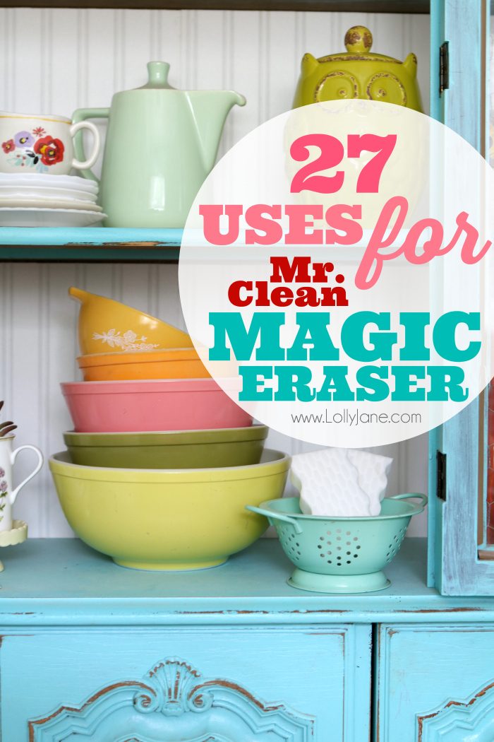 27 Uses for Mr. Clean MAGIC ERASER- awesome cleaning hacks!