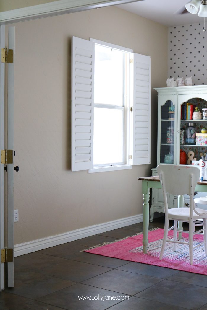 Craft Room Refresh. Love the pretty hue!