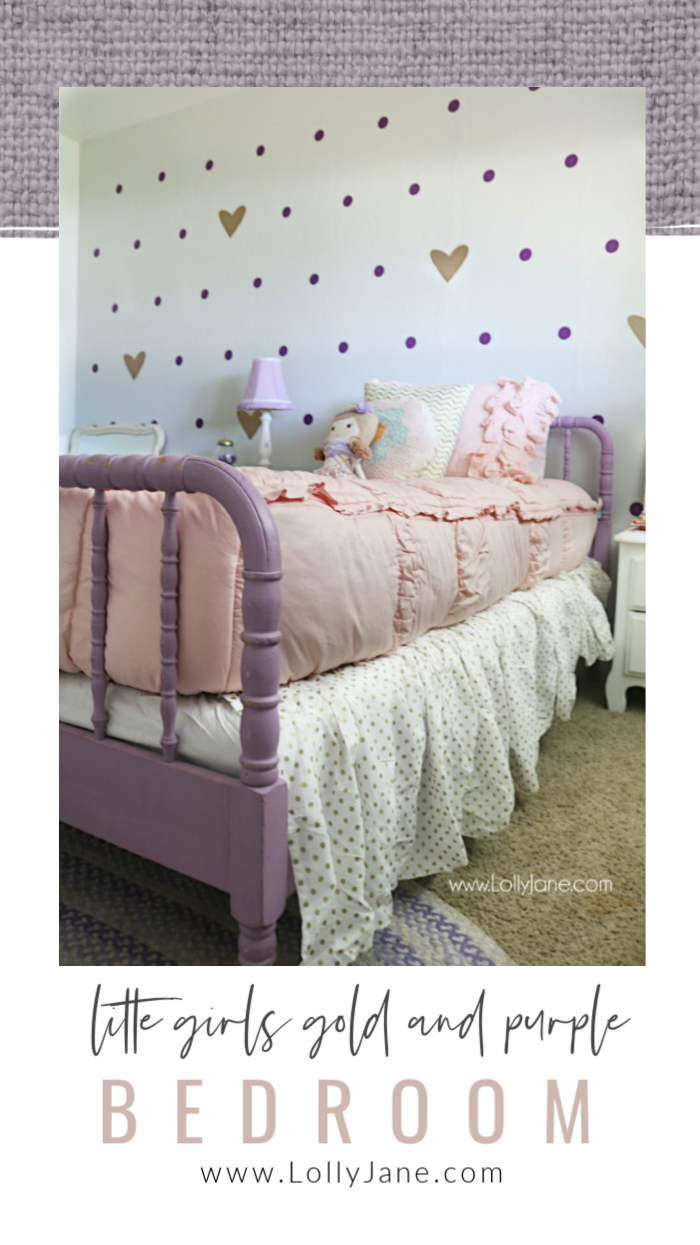 purple bedrooms for little girls