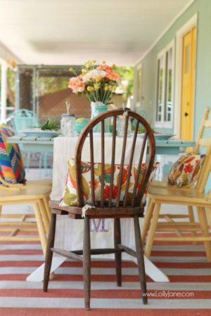 tablescape alfresco mismatched