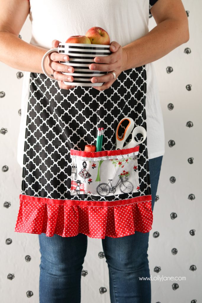 Cute and Super EASY Half Apron tutorial!