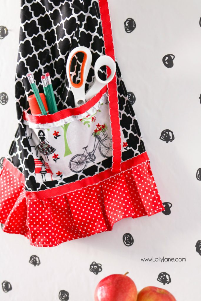 Cute and Super EASY Half Apron tutorial!