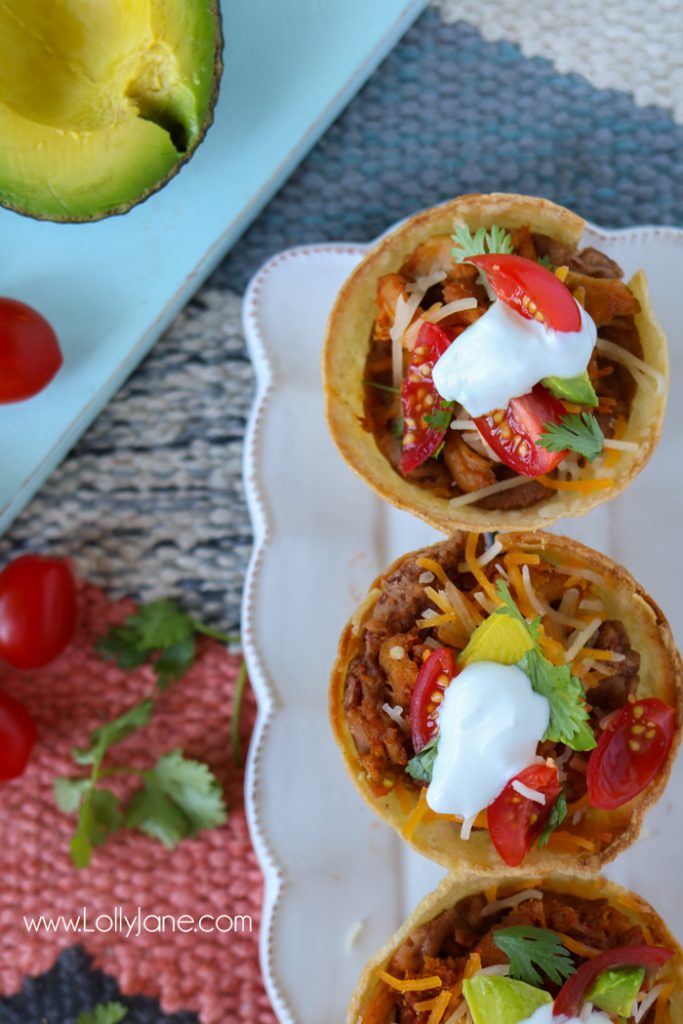 Quick & Easy TACO CUPS.. so good! Made in under an hour and great for kid size or pile them up for adults!