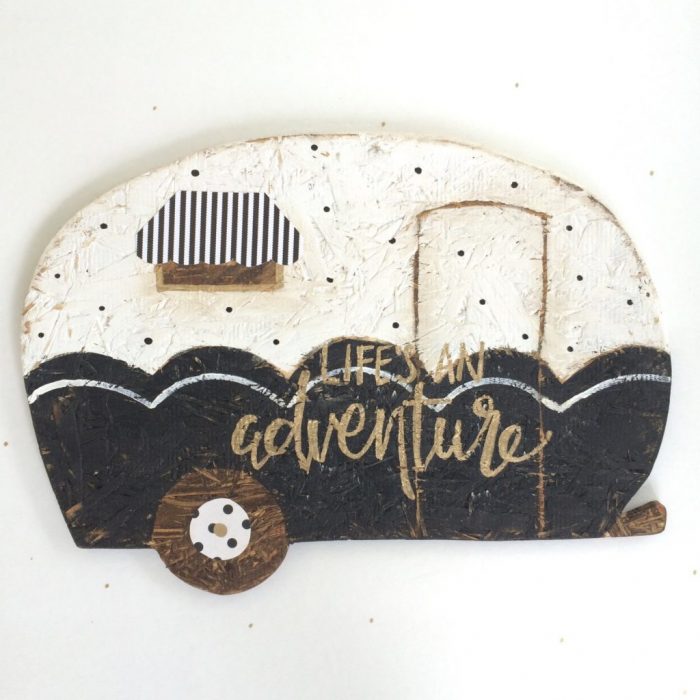 Love this wood camper sign! Cutest etsy shop decor!