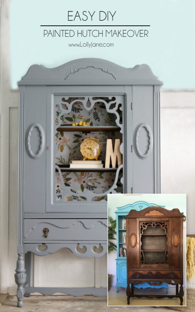 Diy Painted Hutch Makeover How To Paint A Hutch The Ridiculously Easy Way