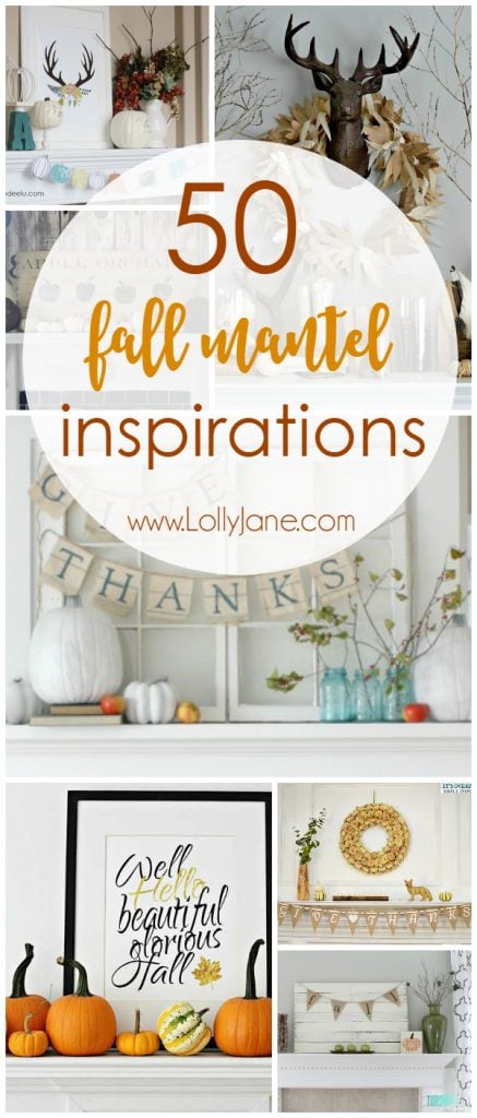 50 Fall Mantel Inspirations