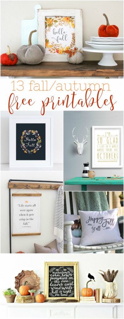 13 fall free printables, love these fall prints for easy home decor!