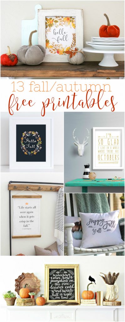 13 fall free printables - Lolly Jane