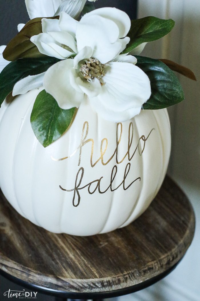 DIY Magnolia Pumpkin - Lolly Jane