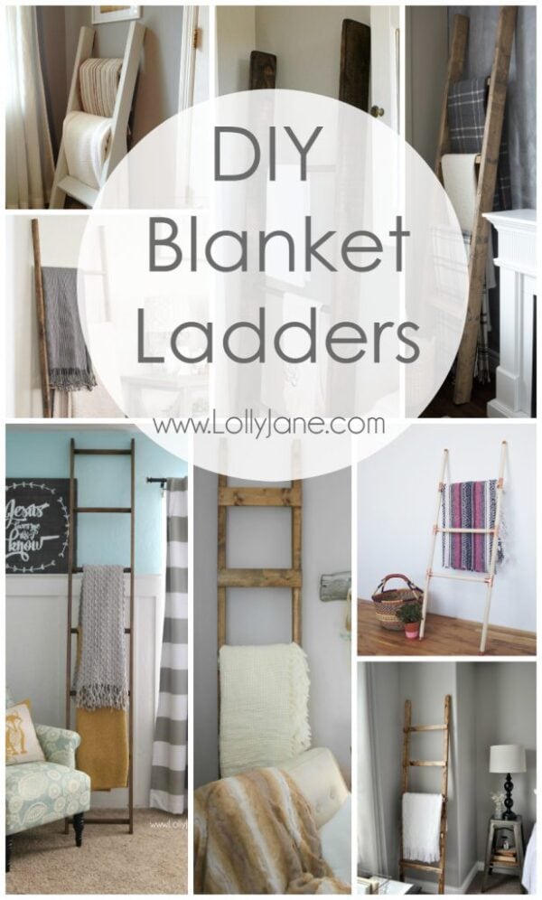 DIY Blanket Ladders Lolly Jane
