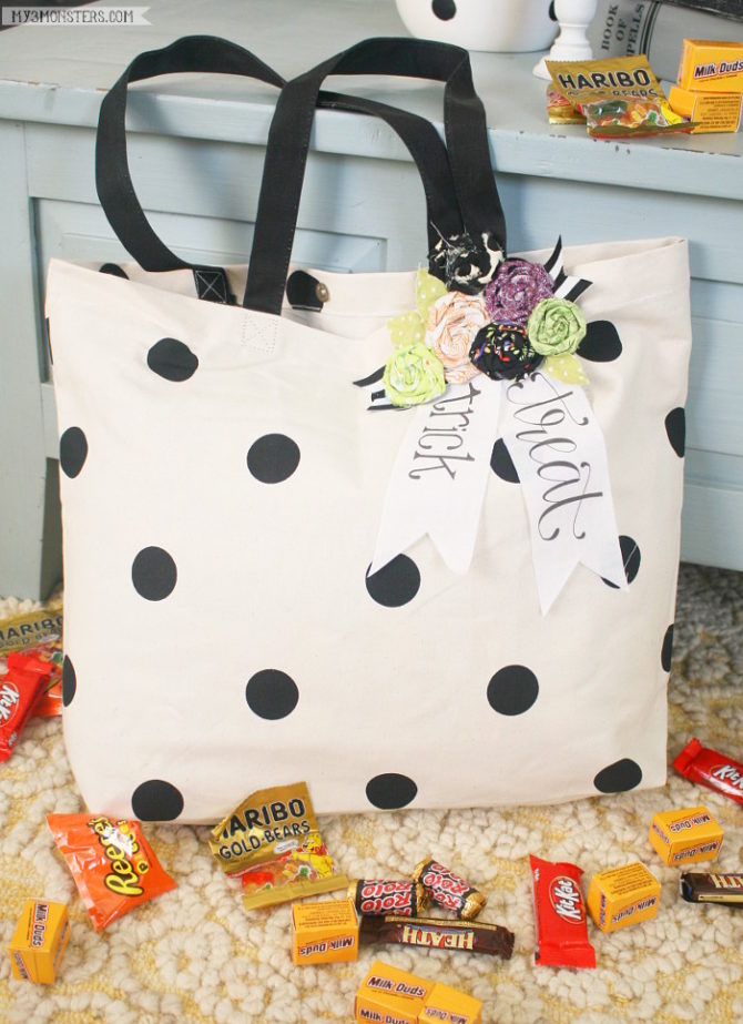 No-Sew Trick or Treat Bag - Lolly Jane