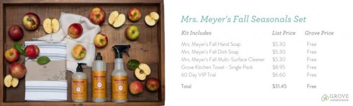 Welcome Fall with Mrs. Meyer’s Apple Cider & Mum Seasonal Scents