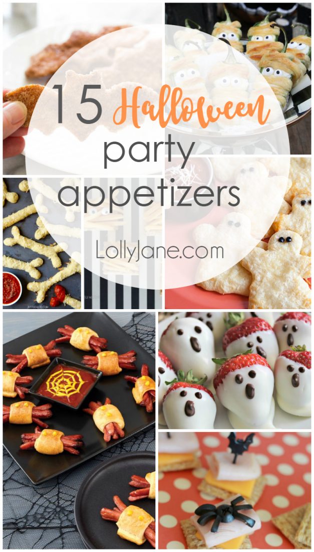 Halloween Party Cracker Appetizers, perfect for spooky parties!