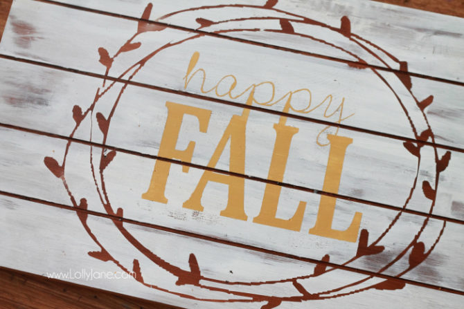 happy fall sign - Lolly Jane
