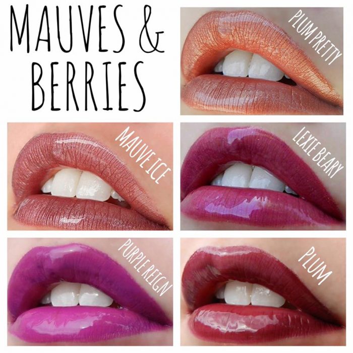 Lipsense Matte Colors Chart