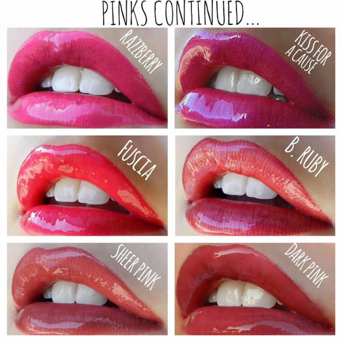 2018 Lipsense Color Chart