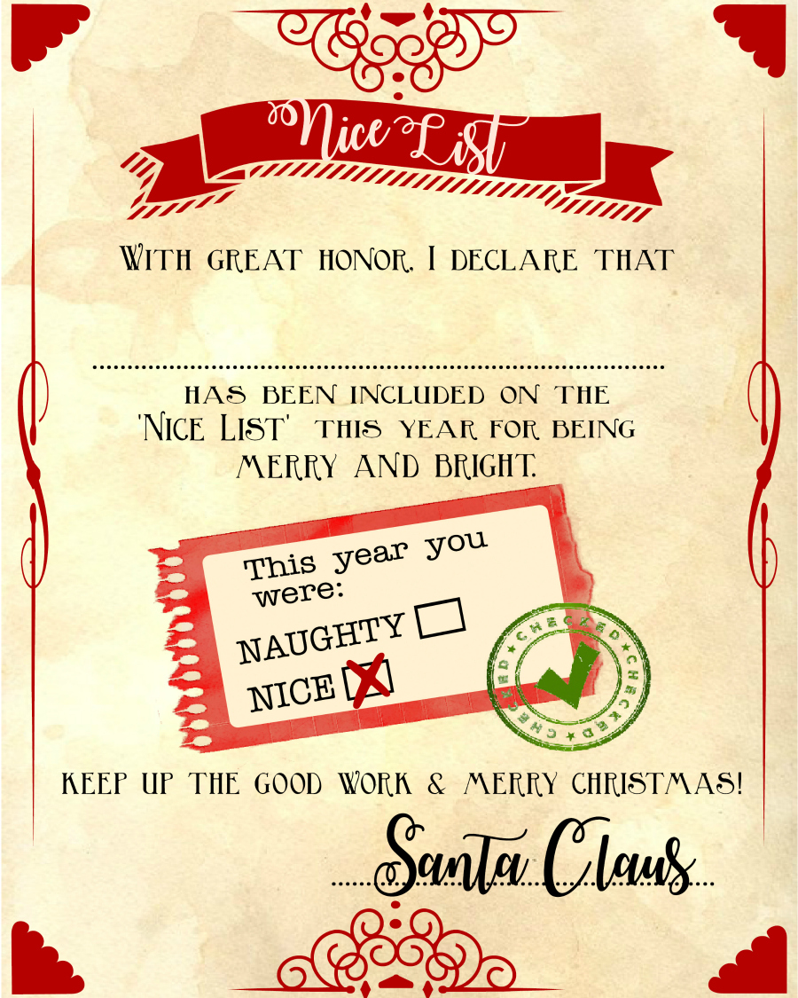 Reusable North Pole Mail Digital Download Editable PDF Template 