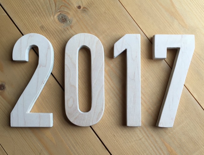 DIY 2017 New Years Wall Decor