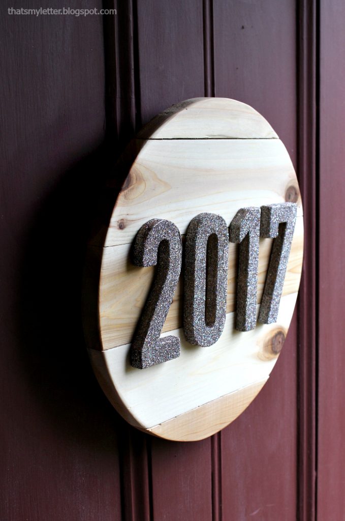 DIY 2017 New Years Wall Decor