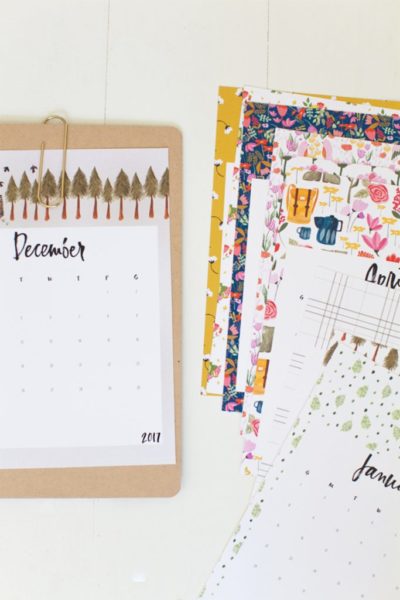 50+ 2017 FREE printable calendars - Lolly Jane