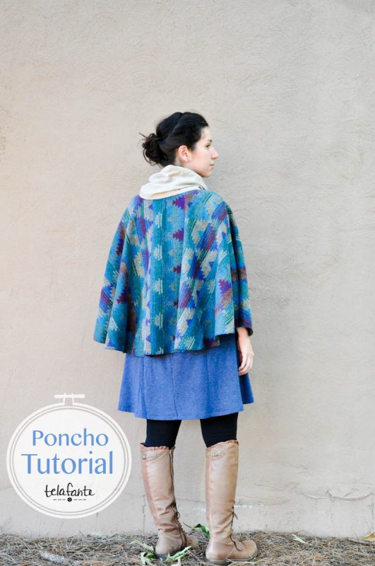 DIY Half Poncho tutorial