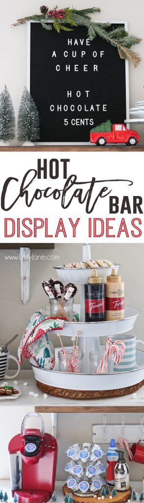 Hot Chocolate Bar Ideas, cute!!