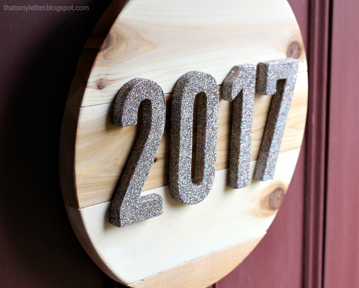 DIY 2017 New Years Wall Decor