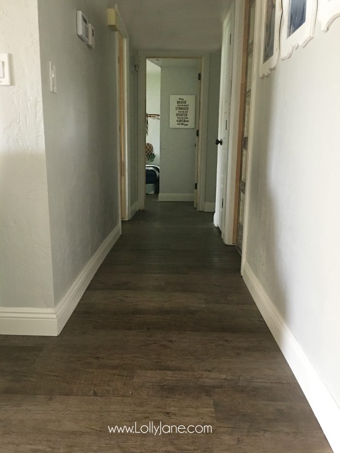 Love these vinyl floors from @GoHaus. They look great in my farmhouse style home! 