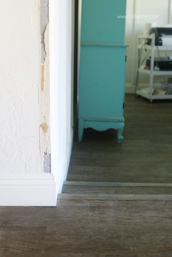 How to find the right flooring installers. Love this concrete to vinyl flooring makeover!