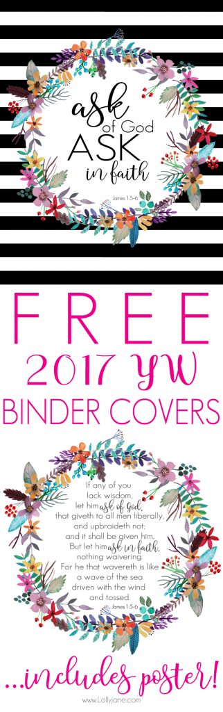 Get your FREE 2017 LDS Young Women Binder Cover with this years theme, complete with President, Counselor, and Secretary pages. A poster size YW Theme is also included, so cute!