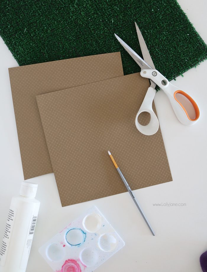 Easy crafts supplies to make simple football Game Day decorations!