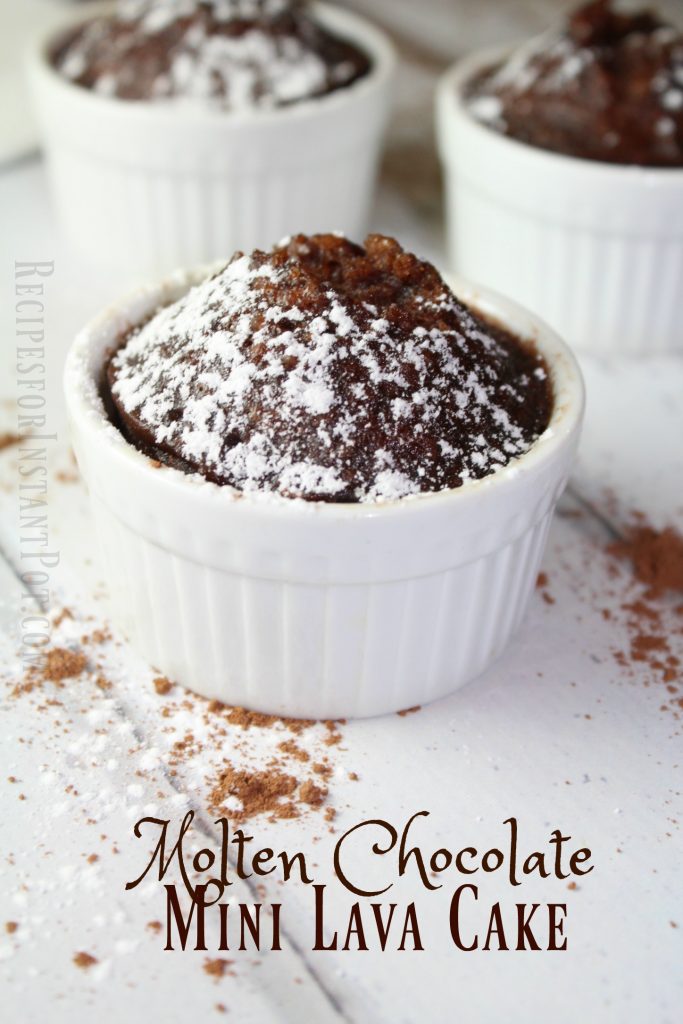 Instant Pot Dessert Recipes - mini lava cake