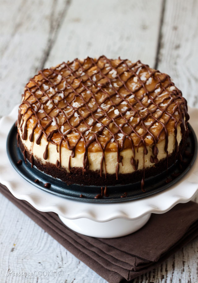 Instant Pot Dessert Recipes - Samoa cheesecake