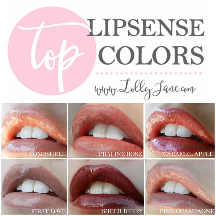 top 11 LipSense colors - Lolly Jane