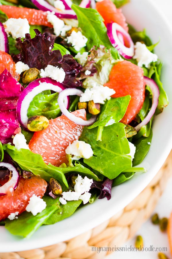 Citrus Pistachio Salad, the perfect balance of sweet and salty!