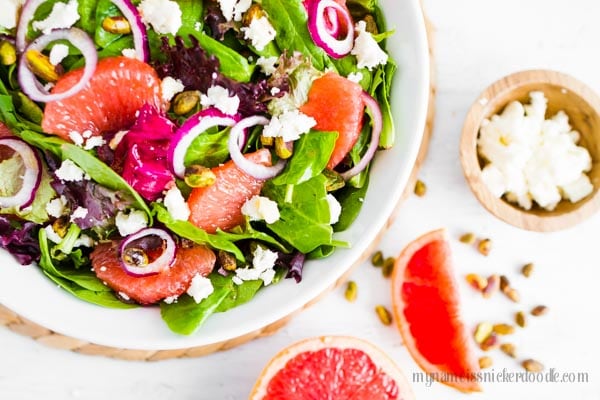 Citrus Pistachio Salad, the perfect balance of sweet and salty!