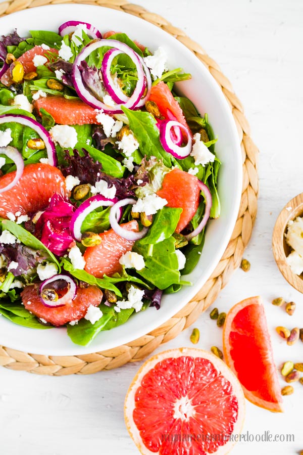 Citrus Pistachio Salad, the perfect balance of sweet and salty!